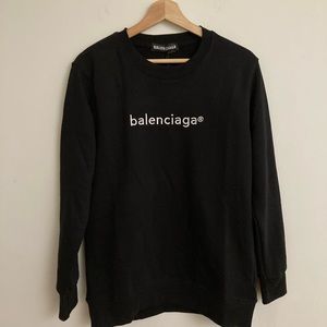 Used Balenciaga sweatshirt sweater black size medium men